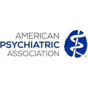 American Psychiatric Association logo, the organisation that publishes the DSM-5 and DSM-5-TR diagnostic manuals referenced in this article.