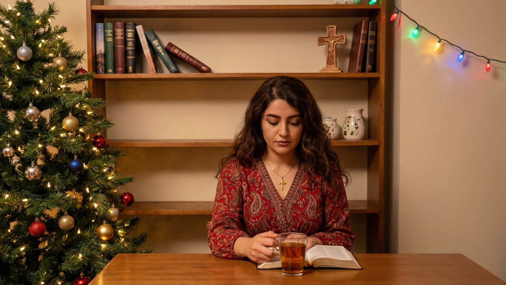 loneliness and christmas can be an experience like this woman sitting alone with a book