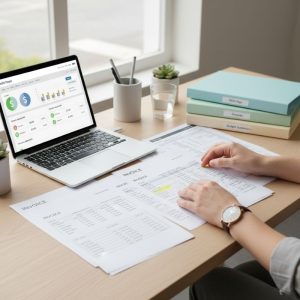 ndis plan management on a laptop