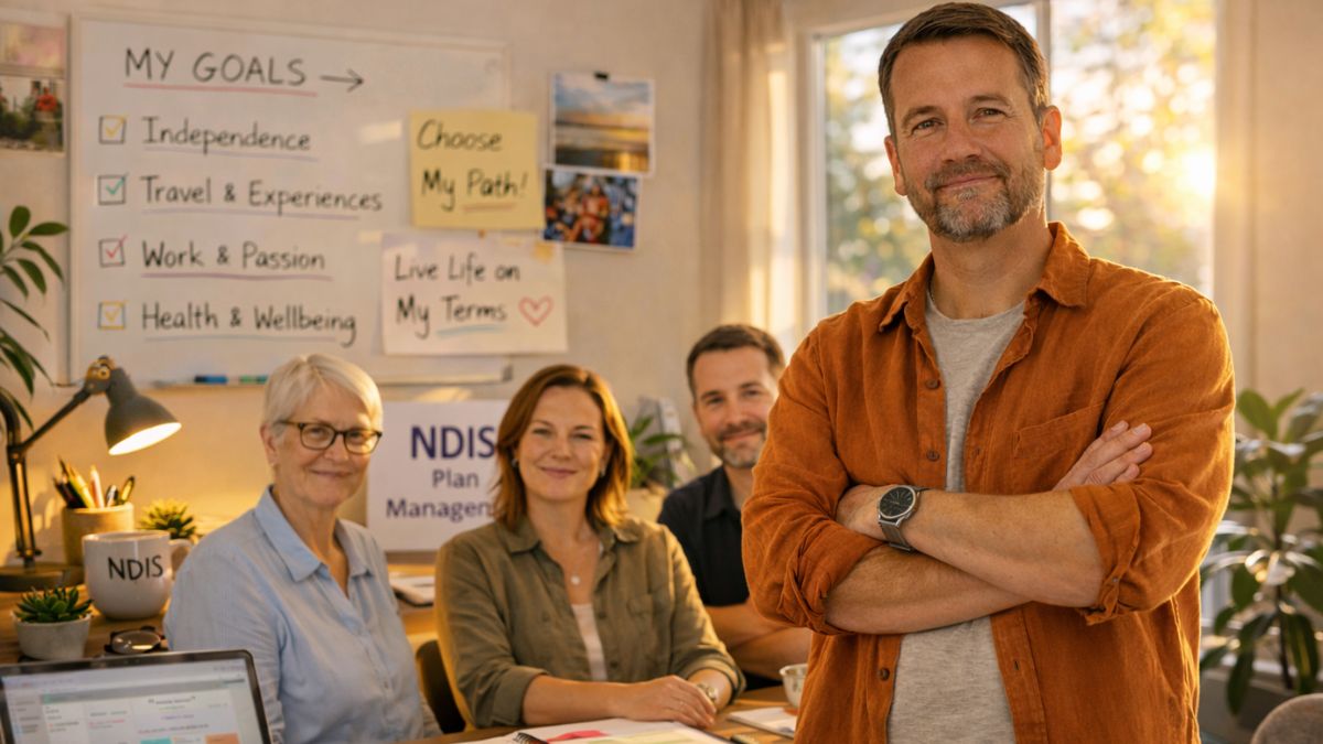a man working with the ndis heads up a team